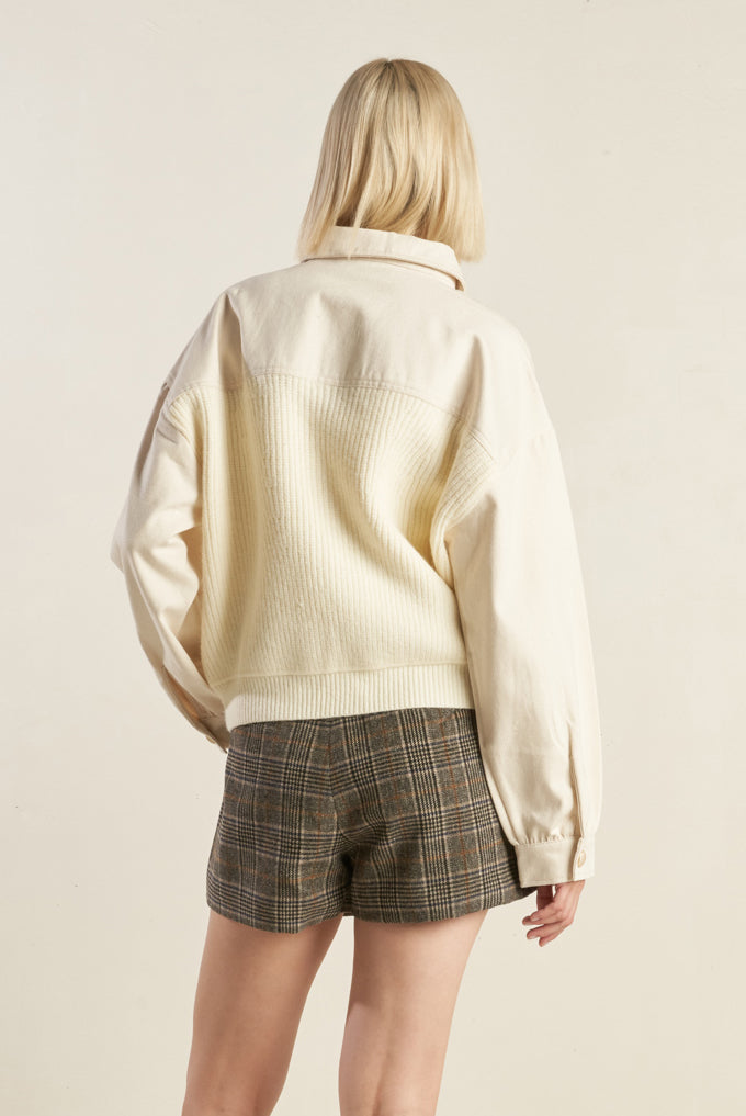 GO-GETTER GIRL SWEATER TWILL JACKET Flying Tomato